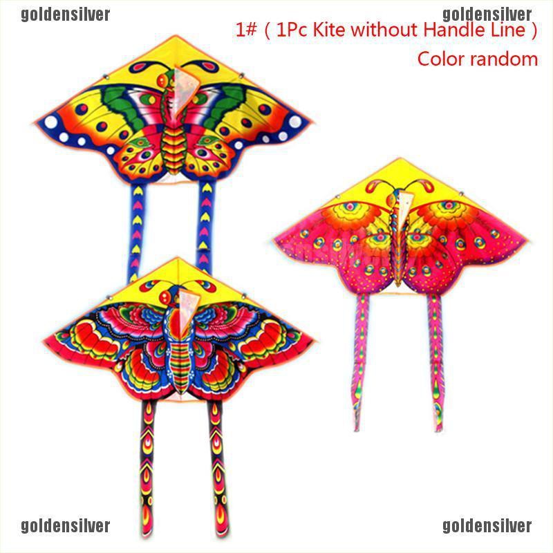 1 Bộ Diều Bay Hình Bướm Có Tay Cầm Kích Thước 90 * 50CM