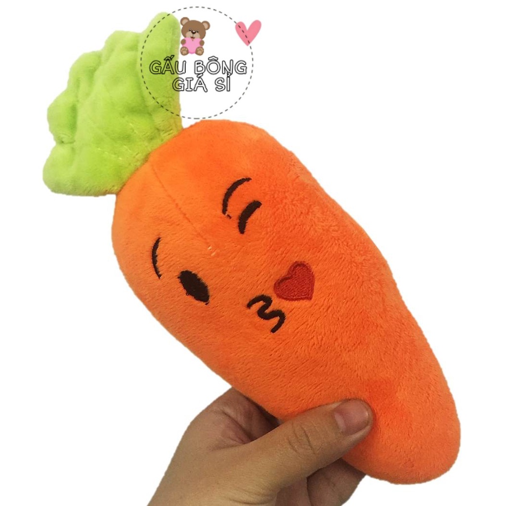 GẤU BÔNG CÀ RỐT NHỎ  MÓC KHÓA CHO BÉ