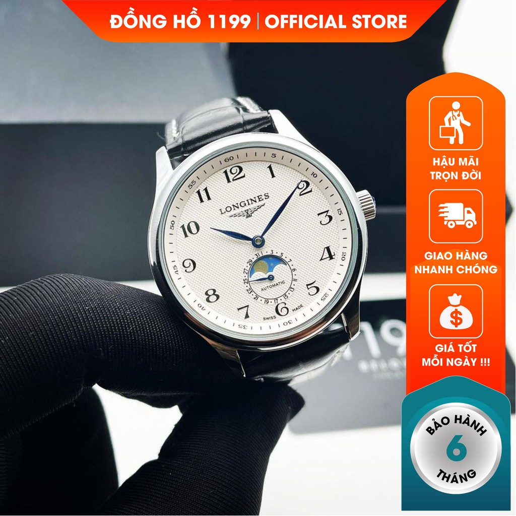 Đồng hồ cơ nam dây da tự động chống nước chống xước tốt chất liệu cao cấp bền bỉ bảo hành 6 tháng 2628B - 1199 Watches