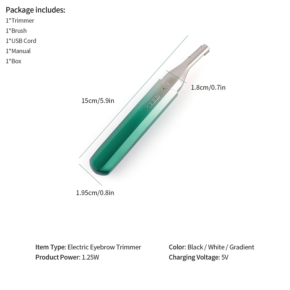 Tông đơ tỉa lông mày FOREVERLILY chạy pin sạc cao cấp