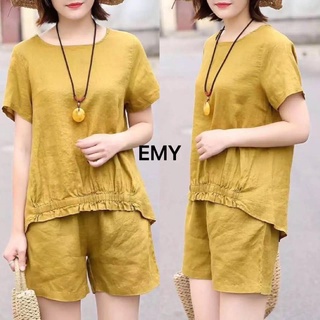 Sét bộ đồ nữ chất vải linen cao cấp phong cách hàn quốc
