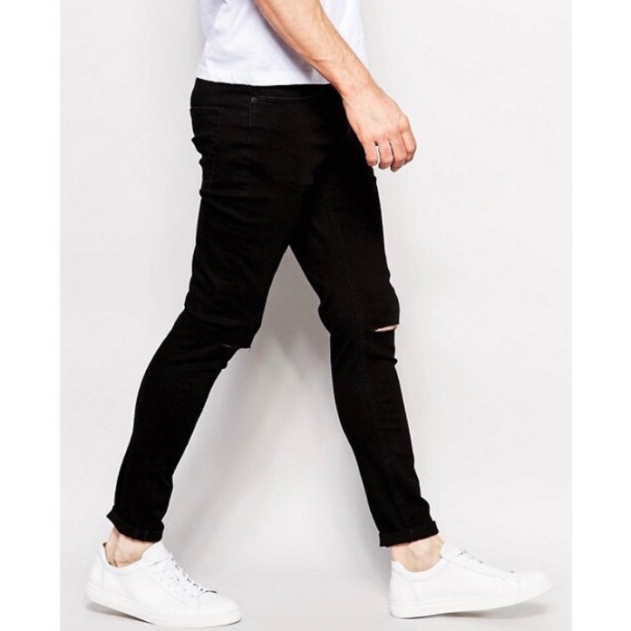 Quần jean nam đen cao cấp dáng hàn quốc_2 kiểu | BigBuy360 - bigbuy360.vn