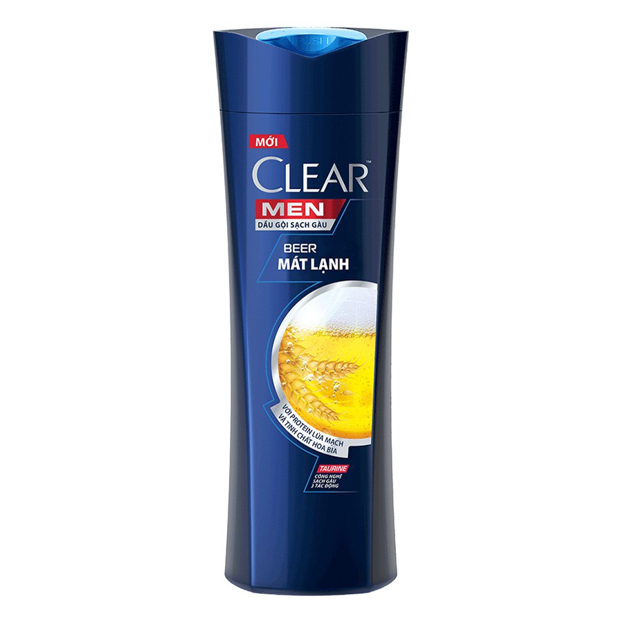 [HB GIFT] Clear Men Beer Mát Lạnh Dầu Gội Sạch Gàu 370g