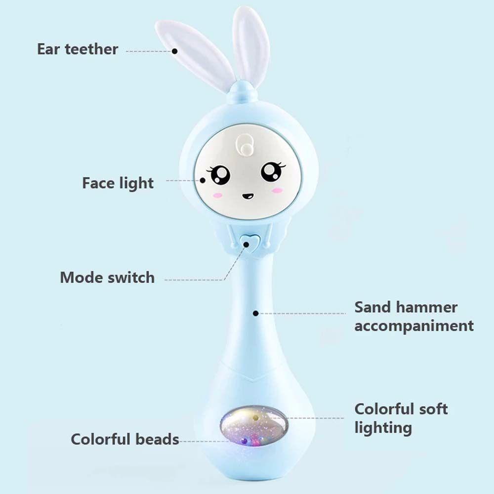 Lục Lạc Đồ Chơi Hình Thỏ Phát Nhạc Cho Bé