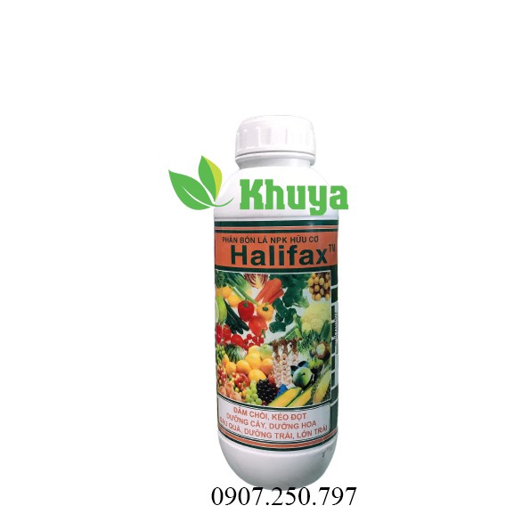 Phân bón lá NPK hữu cơ Boly Halifax 1 lít Canada Đâm Chồi - Kéo Đọt