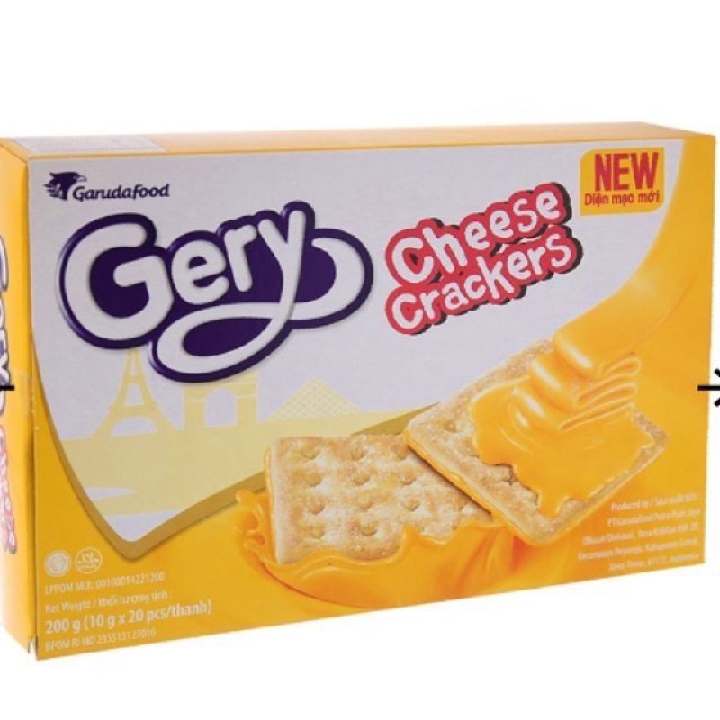 Bánh Quy Phô Mai Gery Cheese Crackers