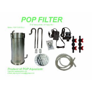 Lọc thùng inox POP-2500 cho bể cá cảnh