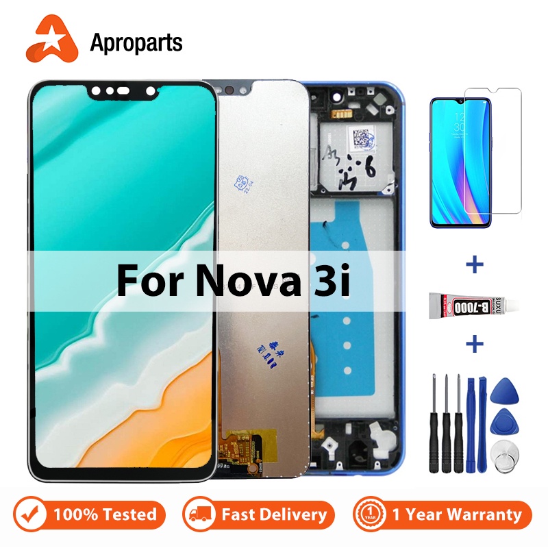 Màn Hình Cảm Ứng LCD 6.3 '' Thay Thế Chuyên Dụng Cho HUAWEI Nova 3i Ie-LX1 INE-LX2 HUAWEI P Smart Plus INE-LX2r