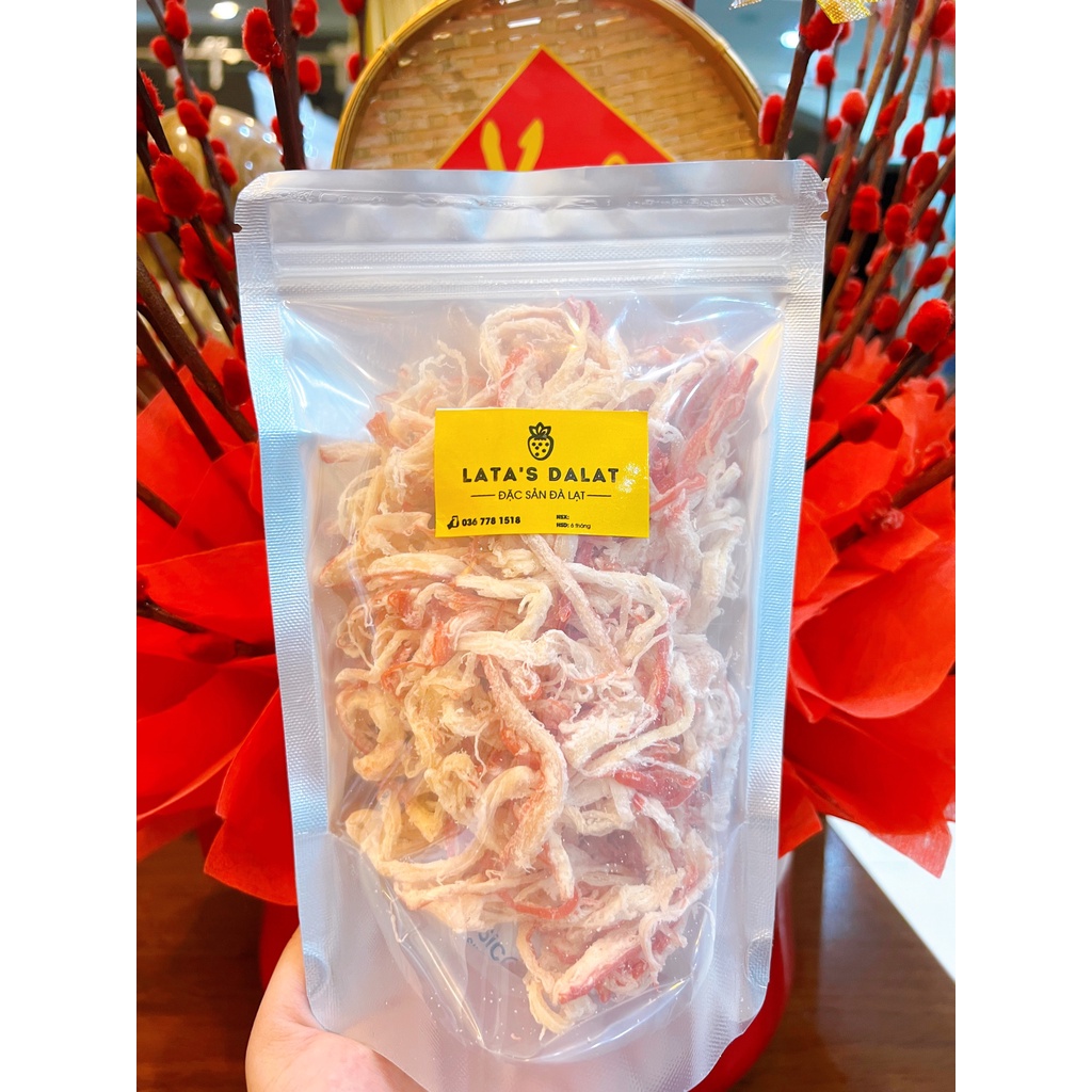 Mực Xé Sợi Hấp Nước Dừa