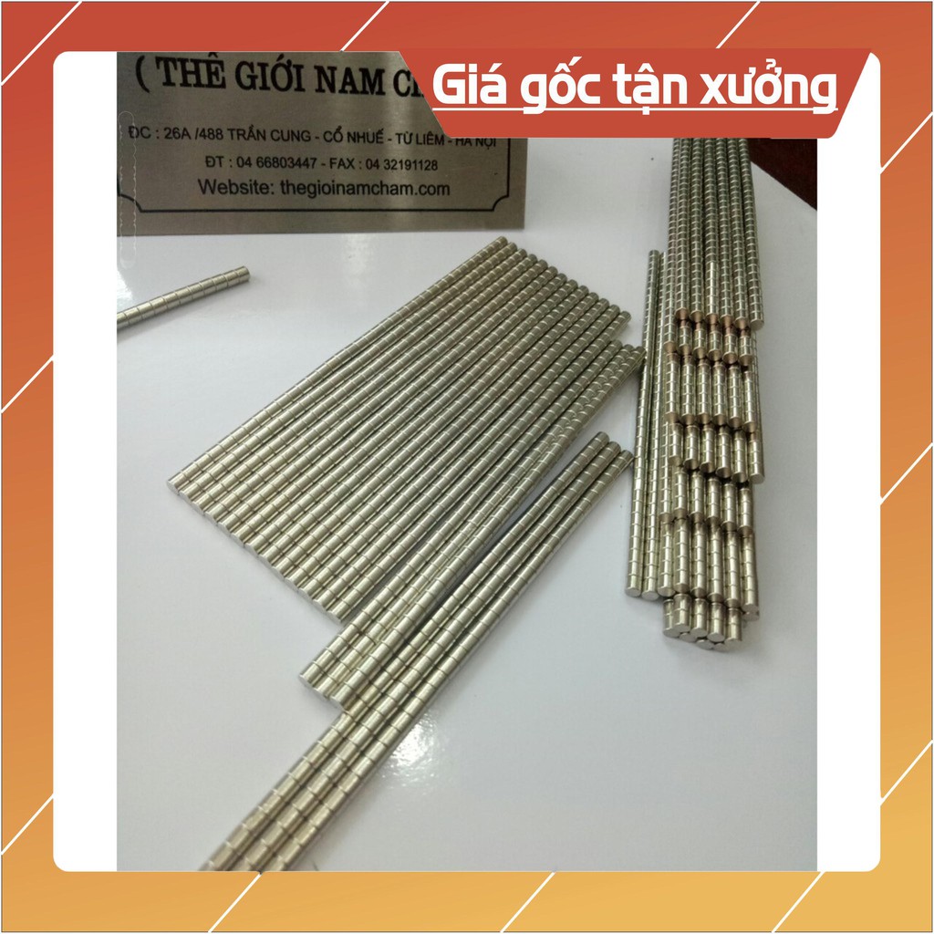[Xả Kho] Nam châm viên 4x5mm, loại nam châm trắng đất hiếm nhỏ gọn lực hút mạnh.