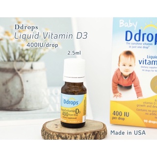 Vitamin D3 Ddrop 400UI- 90 giọt bổ sung vitamin D và hấp thụ canxi tốt nhất