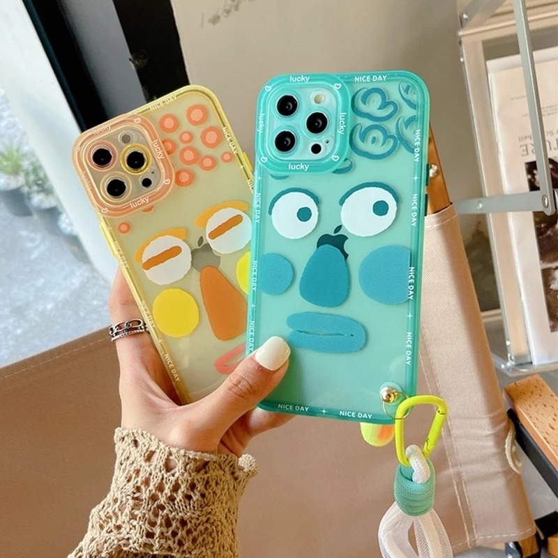Móc Điện Thoại Bằng Lưới Hai Lớp Màu Dạ Quang Cho Trang Trí