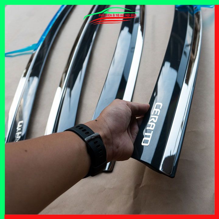 Vè che mưa ô tô Cerato 2019-2023 chỉ Inox cao cấp