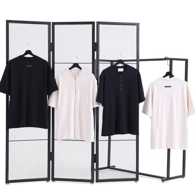 FEAR OF GOD FOG Tide Europe and America Sixth Season Main Line Half Hall High Street Henry Tshirt Short Sleeve Collar