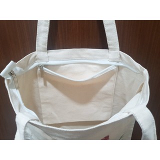 Túi Canvas vẽ cảnh (34cm x 36cm + quai 26cm)