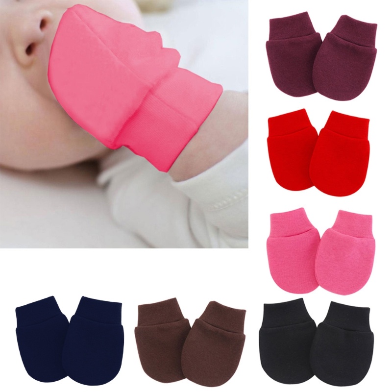Haha Găng Tay Chống Xước Unisex Cho Bé Sơ Sinh