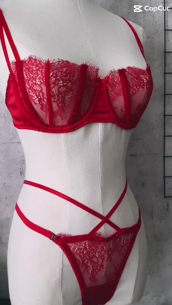 Bộ Đồ Lót Nữ Xuyên Thấu iBRA Áo Ngực ren có gọng và Quần Lót Ren Dây Chéo sexy, Lưới mỏng Thoáng Khí quyến rũ  A43 | BigBuy360 - bigbuy360.vn