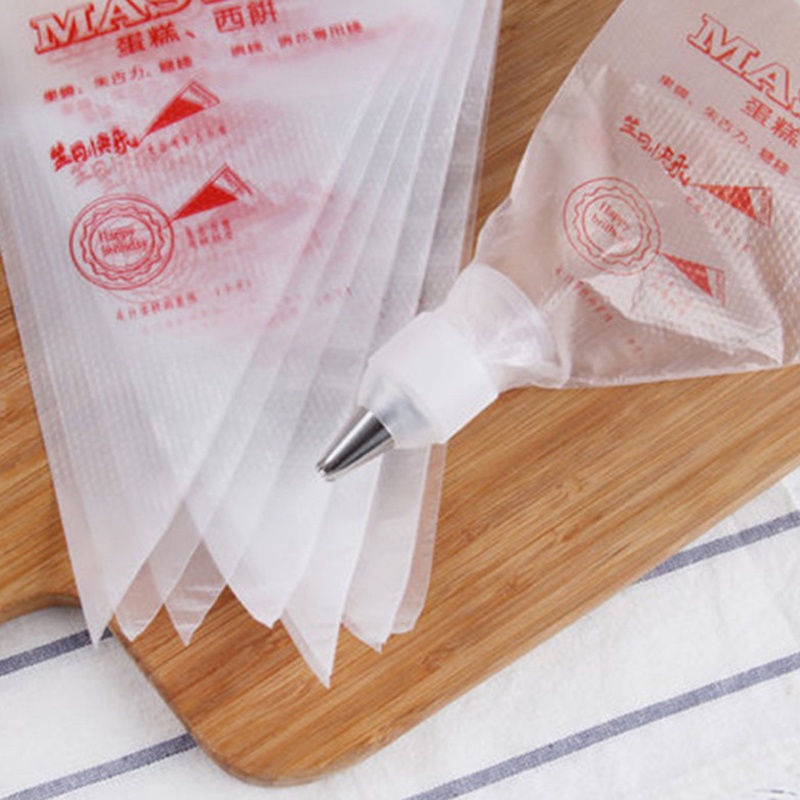 Set 20 Túi Đựng Kem Trang Trí Bánh Bằng Nhựa Cấp Thực Phẩm