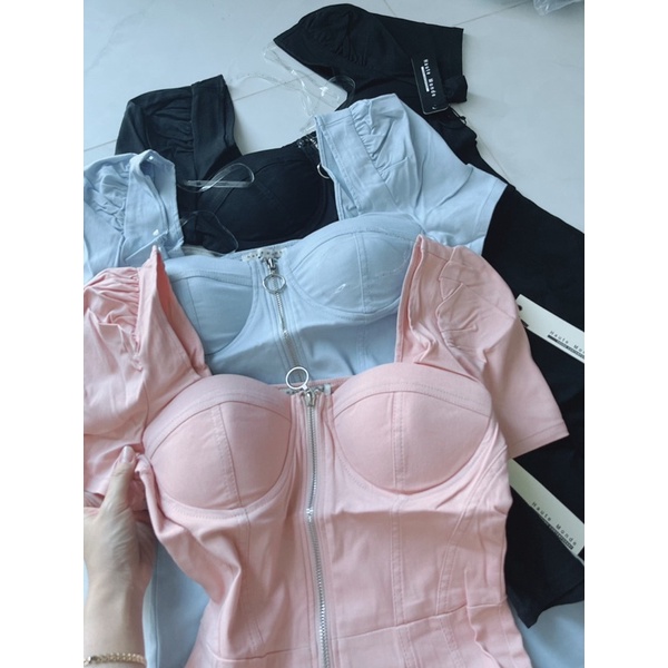 Jumsuit kaki co giản xuất dư xịn