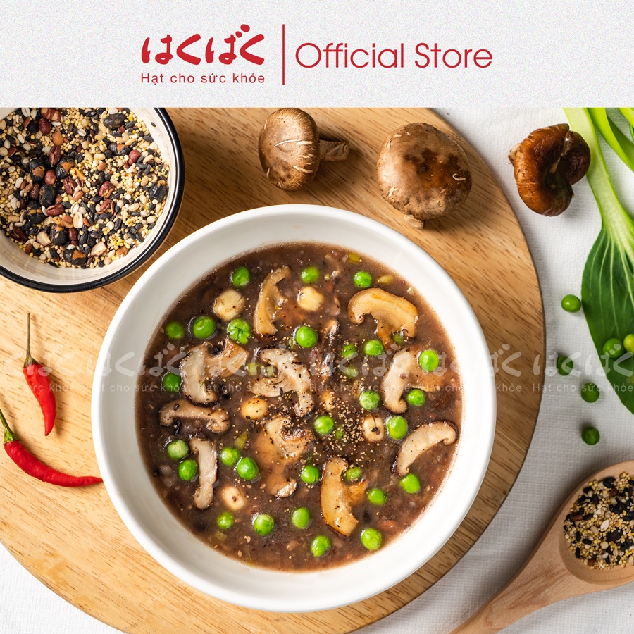 Combo 2 gói 16 Loại Hạt gói 450g HakuBaku, Chất xơ x2, Bù khoáng chất, Kiểm soát cholesterol