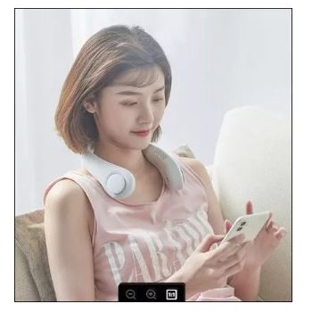 Quạt Mini Đeo Cổ Không Cánh Jisulife FA12 - Hỗ Trợ Tập Thể Thao,Pin Trâu Biên Độ Thổi 360 Độ