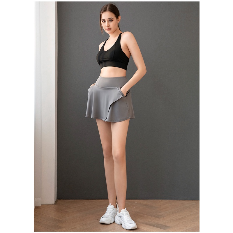 Chân Váy Ngắn Mini Siêu Ngắn Chống Chói Thích Hợp Chơi Tennis/Yoga