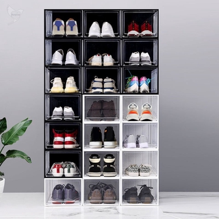 [d] Big Size Shoe Box Shoe Storage Organizers Stackable Clear Shoe Storage Box Rack Clear Drawer
