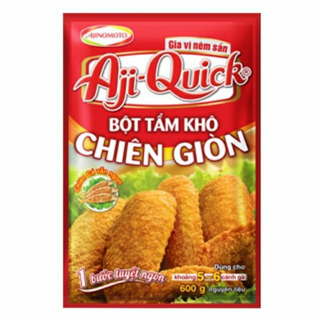 Bột tẩm khô chiên giòn - gia vị nêm sẵn Aji-quick
