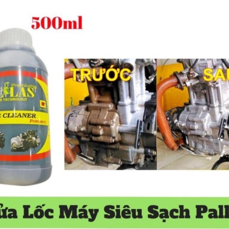 Tẩy rửa xe máy lóc máy chai 500ml