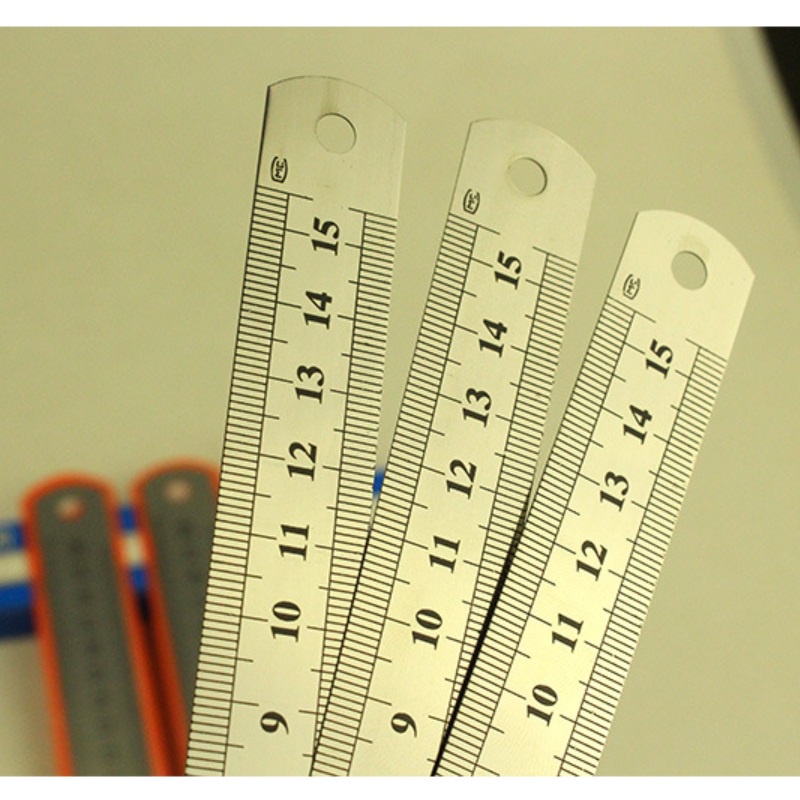 Thước đo 15cm bằng thép không gỉ tinh tế tiện dụng