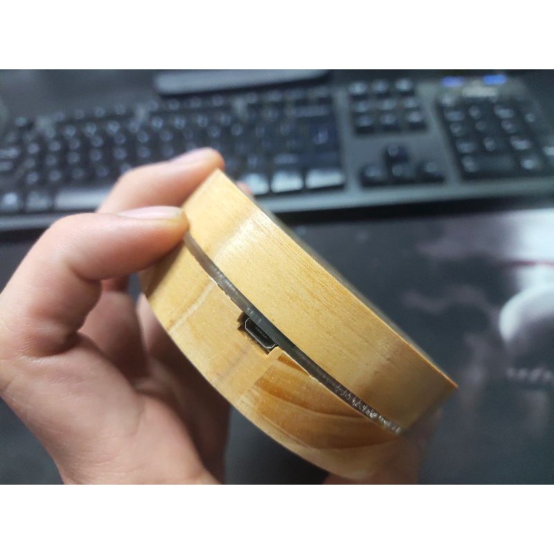 Đế đèn led 3D ( gỗ thông )