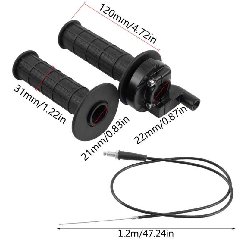 Tay Nắm Gia Tốc Kèm Dây Cáp Cho Xe Máy Địa Hình 50cc 110cc 125cc 150cc 250cc