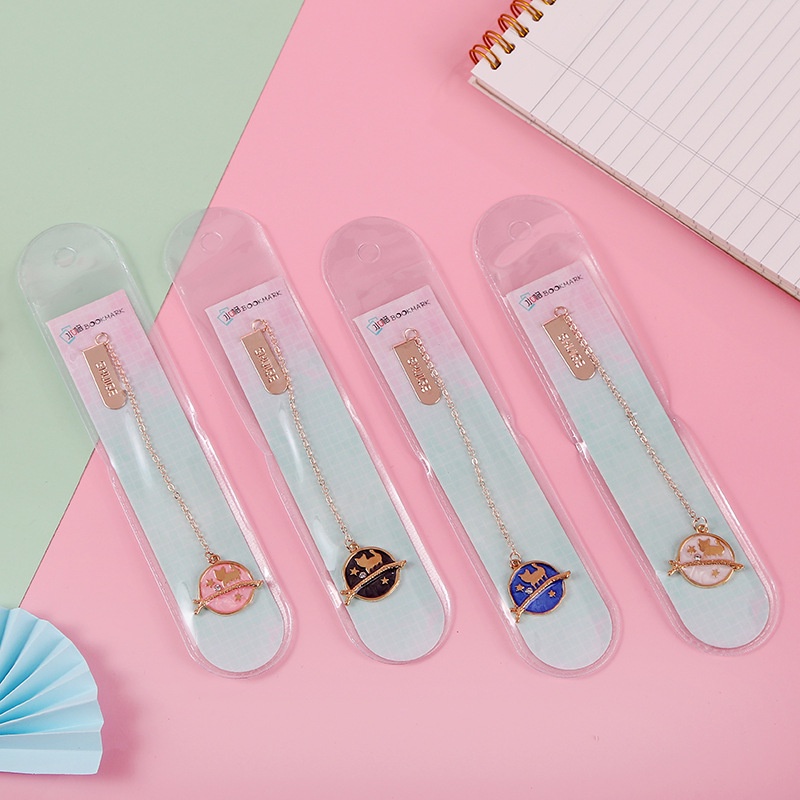 1 Thẻ Đánh Dấu Trang Sách Bằng Hợp Kim Hình Mèo Xương Cá Hoạt Hình Nhỏ Tươi Sáng Sáng Tạo Đánh Dấu Trang Sách Trường Học
