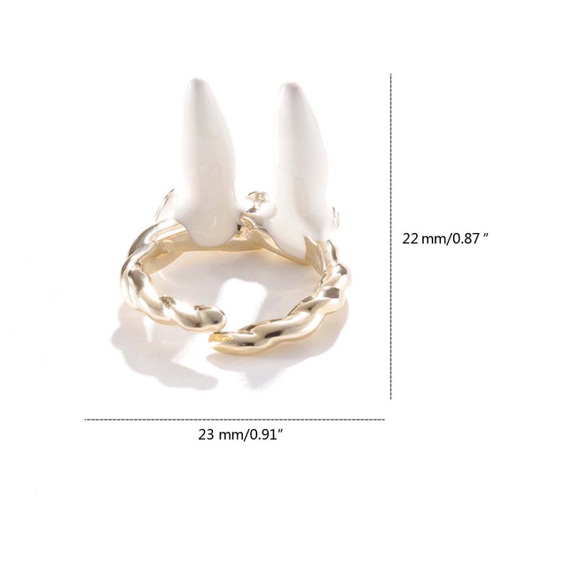 Nhẫn Hở Hình Tai Thỏ Dễ Thương Cho Bé Gái