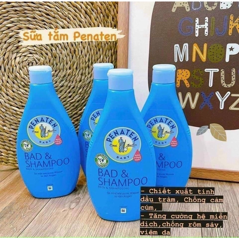 Sữa tắm gội Penaten dành cho trẻ em 2 trong 1 (400ml) mẫu mới