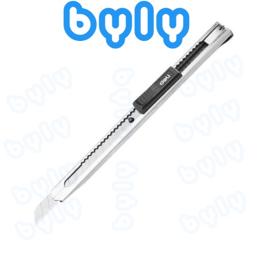 Dao Rọc Giấy Vỏ Thép - Lưỡi Nhỏ Deli 2058 - ByLy Store