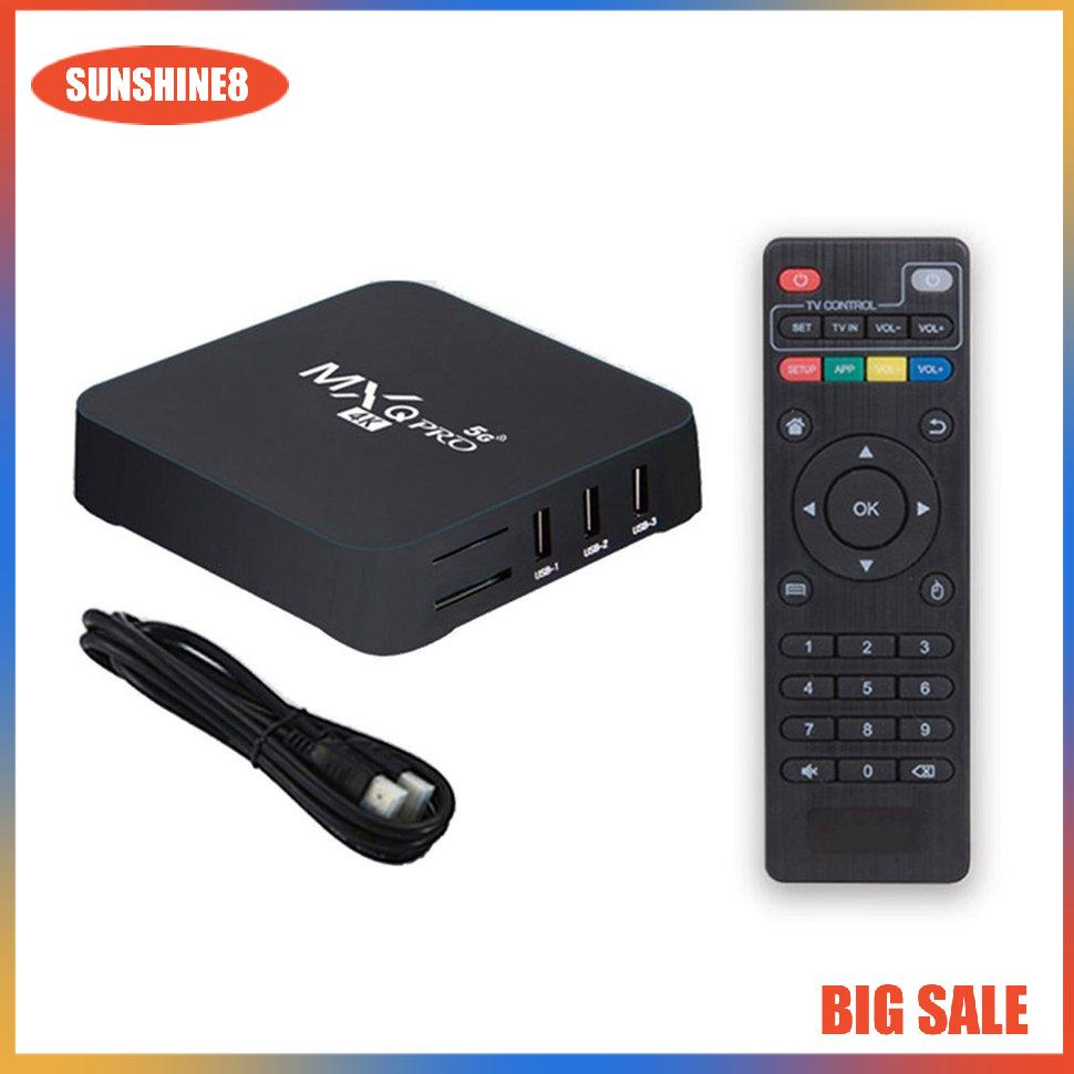 【SUN】Android TV  BoxM-RPO Hộp tivi thông minh  Máy nghe nhạc đa phương tiện thông minh 4K với hộp TV mạng đáng tin cậy