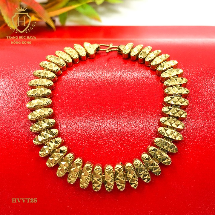 Lắc Tay, Vòng Tay Nữ Titan Xi Mạ Vàng Non - Trang Sức Hava Hồng Kong
