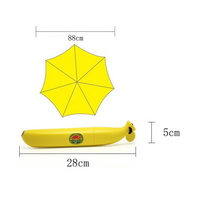 Dù hình Trái chuối Umbanana (Foldable Banana Umbrella)