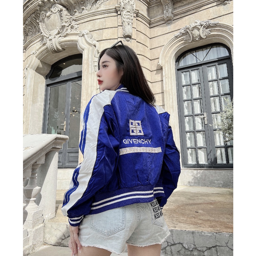 Áo Khoát Thời Trang Nữ Form Chuẩn Thêu Chất Lượng Hàng QC Xịn Xò Mẫu Bomber Chống Nắng Chống Tia UV Cực Tím Tốt