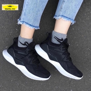 (Hot trend 2018) giày thể thao ALPHABOUNCE BEYOND đen đế trắng