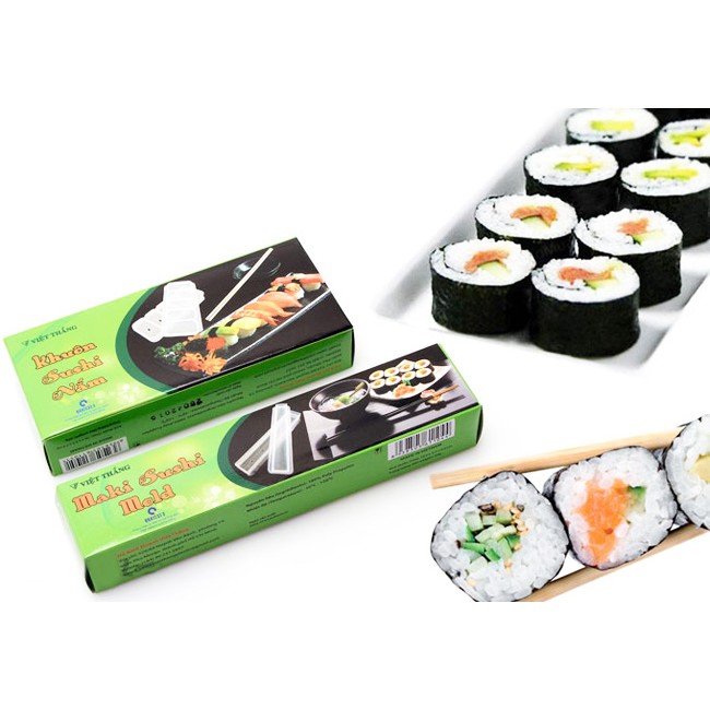 Combo 2 Khuôn Sushi Dạng Cuộn Và Nắm