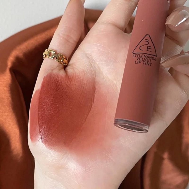 Son kem 3CE velvet lip tint #Walk N Talk #Nâu Đào Đậm