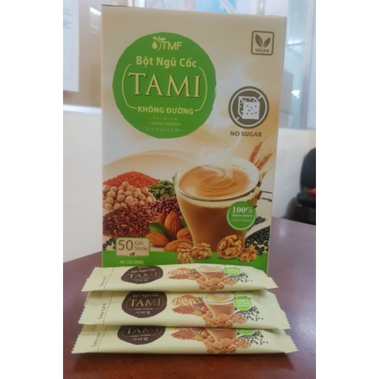 BỘT NGŨ CỐC TAMI KHÔNG ĐƯỜNG 900GR - LÁ TÍA TÔ