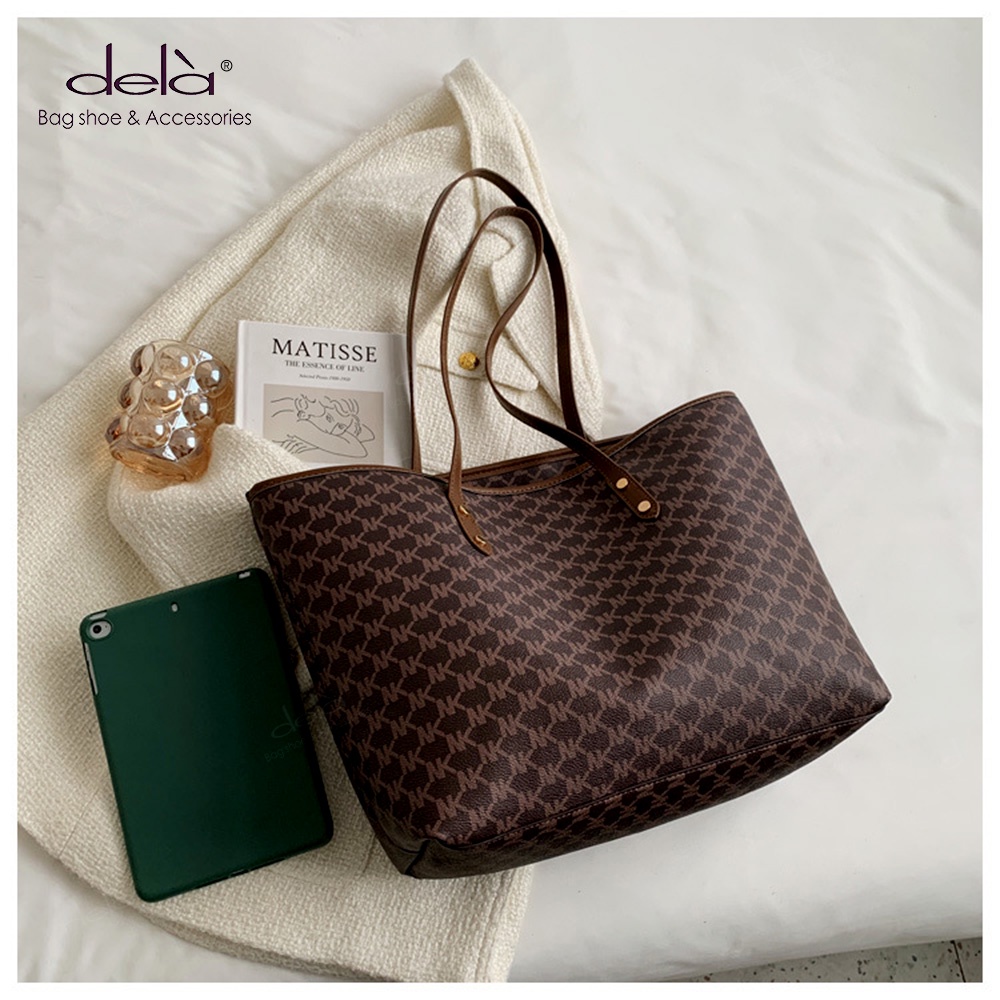 Dela Túi Xách Đeo Vai Sức Chứa Lớn Mẫu Mới Thời Trang Nhật Hàn Cho Nữ