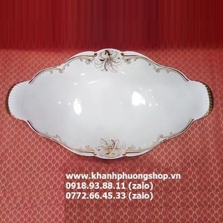 Dĩa trưng trái cây sứ Minh Long - dĩa trái cây sứ Minh Long