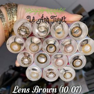 Lens brown + khay đơn