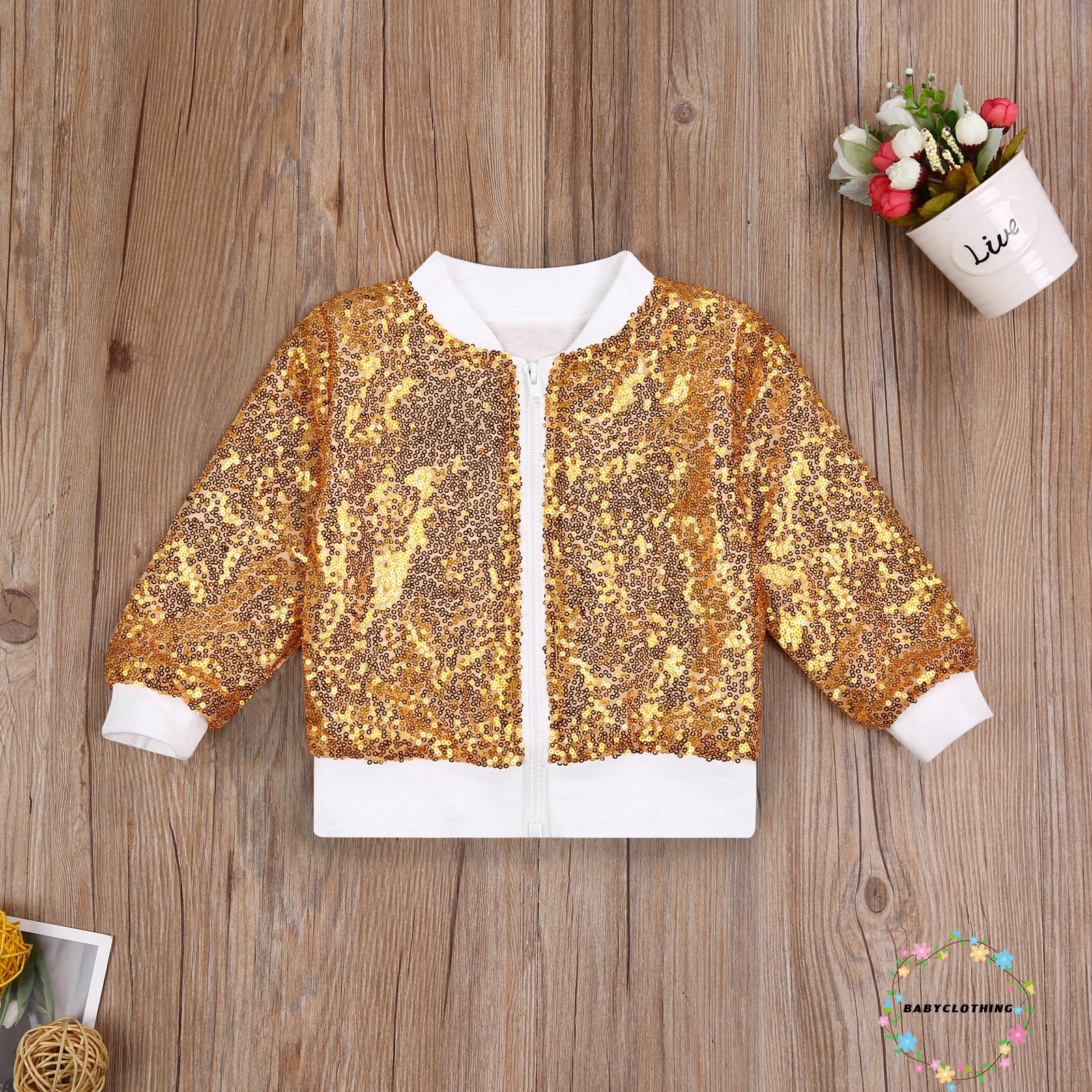 Áo Khoác Cardigan Đính Kim Sa Lấp Lánh Cho Bé