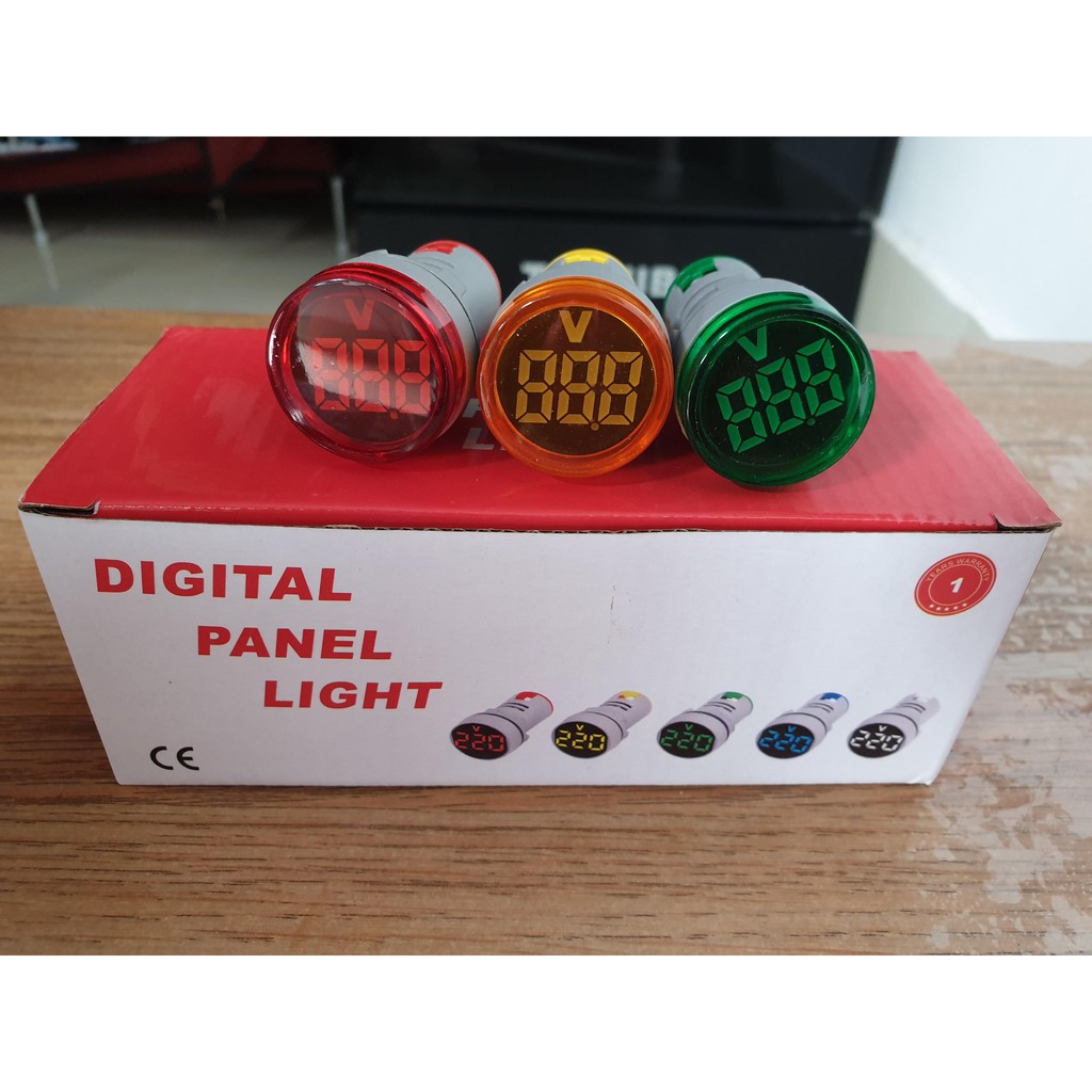 Đèn báo volt hiện thị điện áp phi 22