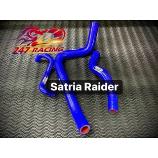 Ống nước Samco gắn Satria,Raider màu Xanh